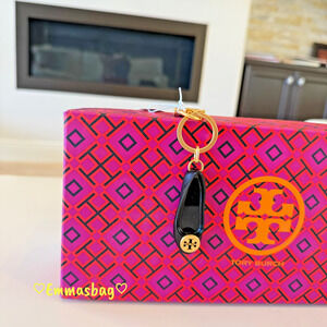 Tory Burch Ballet Flat Shoe Key Fob Chain Keychain Bag Charm $129 NWT